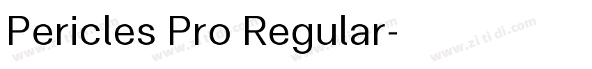 Pericles Pro Regular字体转换